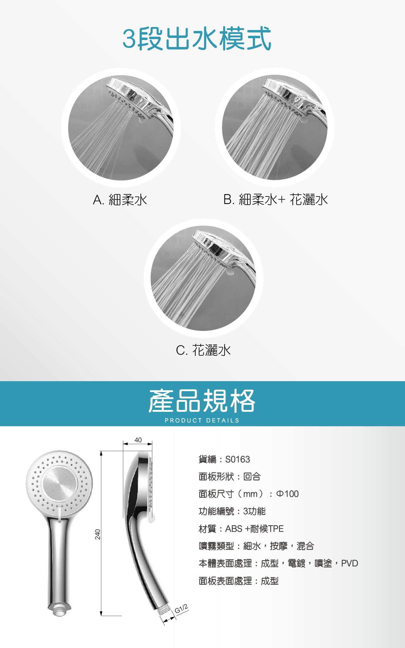 S0163三功能手動花灑-03