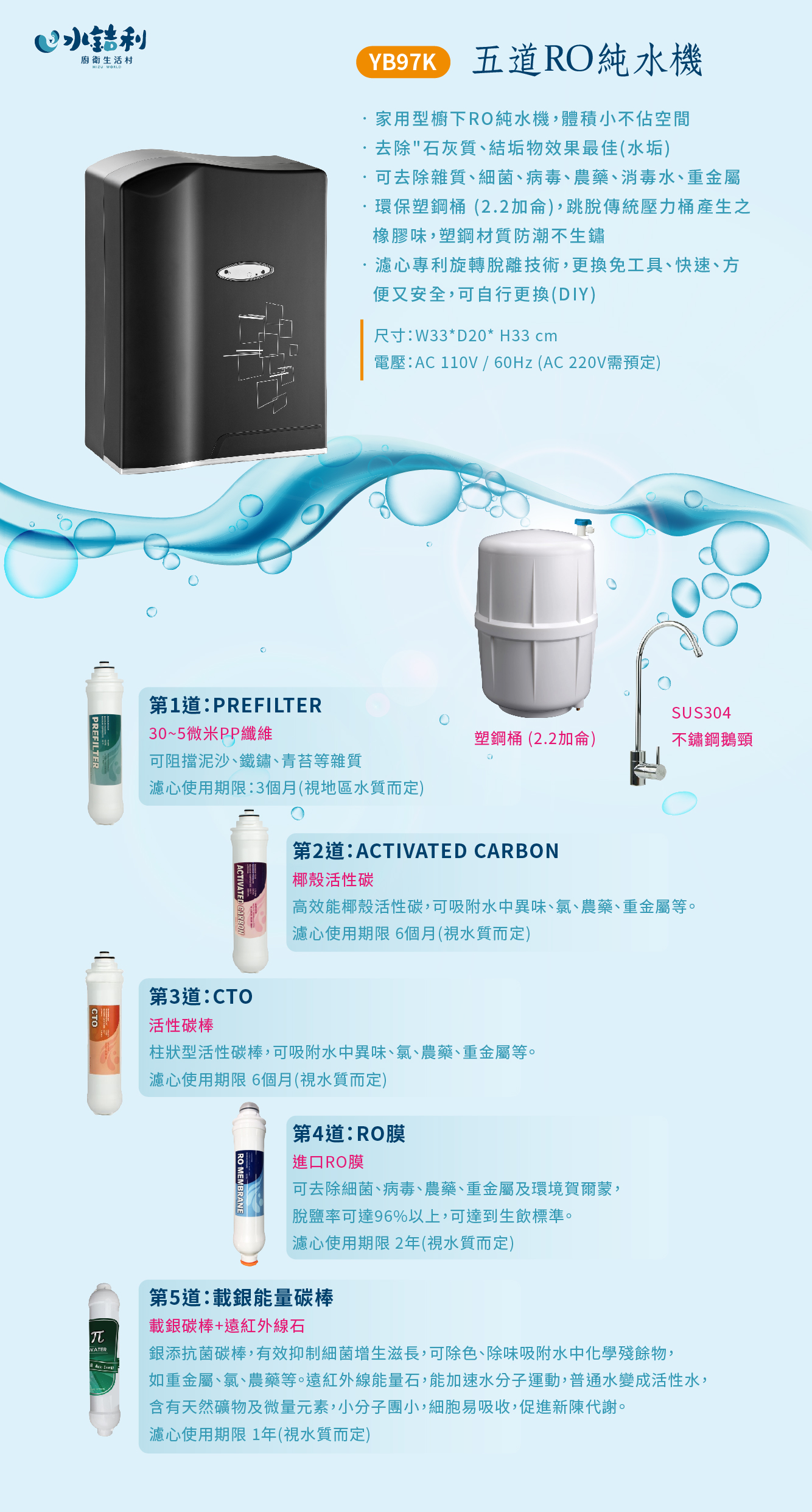 YB97K-五道RO純水機-2